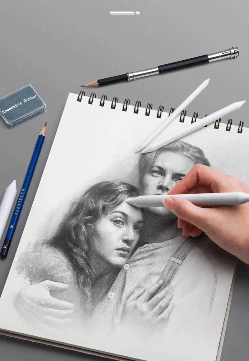 Sketch Blending Stump & Eraser Set — 3 to 13 Pieces Graphite Charcoal Blending