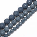Stone Beads Round Blue Coral-Style Spacers for DIY Jewelry Making Craft Beads