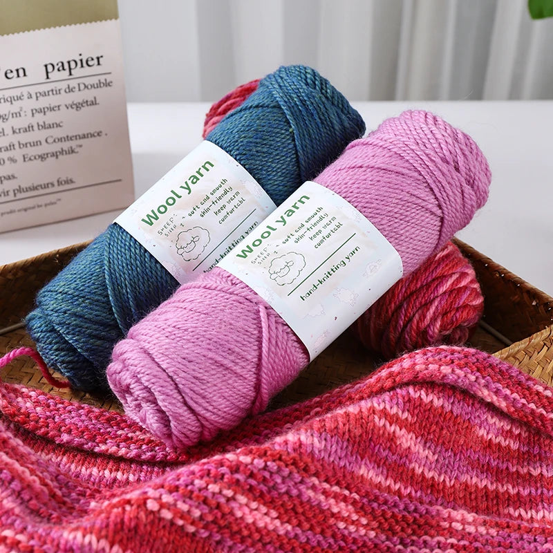 Yarn, Thick Rainbow Gradient for Coats, Scarves, Gloves & Creative Knitwear