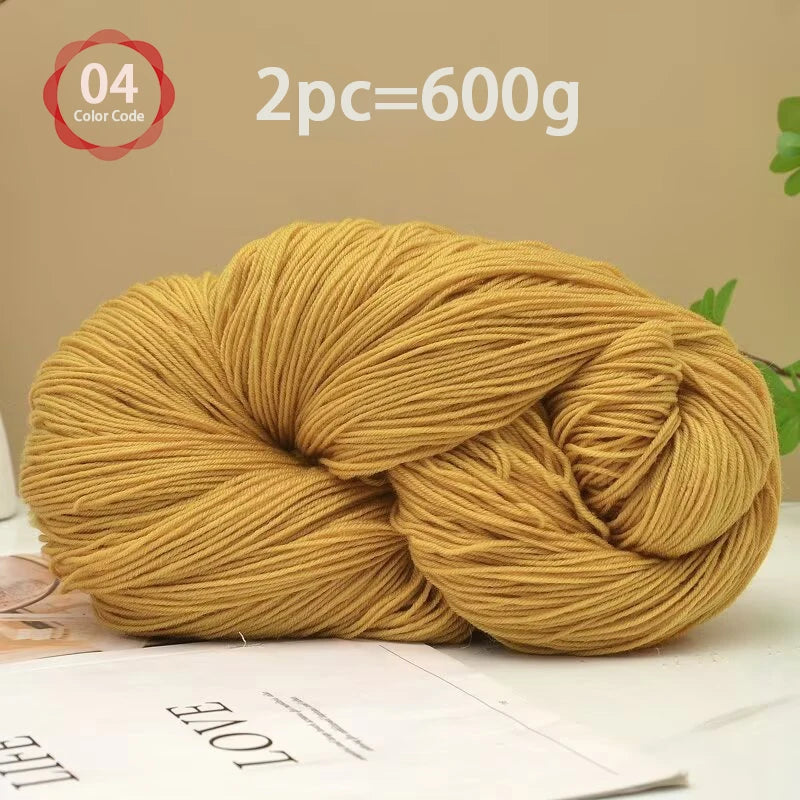 Yarn, Medium-Fine for Knitting Sweaters, Scarves, Vests & Handmade Blankets