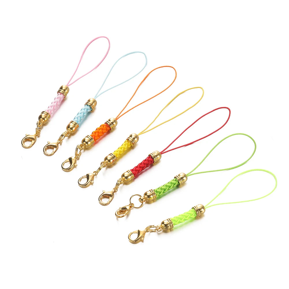 Keychain Cord Straps Lobster Clasps Jump Rings DIY Jewelry Making Craft Supplies