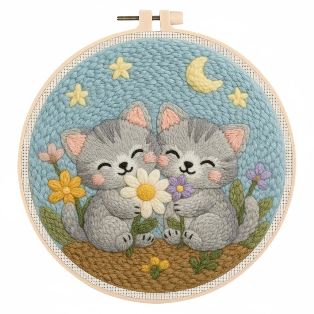 Punch Needle Kit, Scenery Designs for Beginner Embroidery & Handmade Gifts