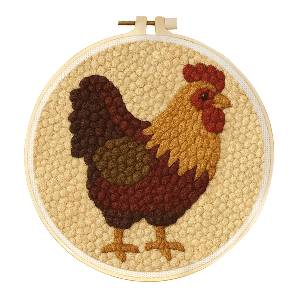 Punch Needle Kit, Animal Pattern for Beginner Yarn Art & Home Decor Crafts