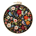 Embroidery Kit, Flowers & Birds for Beginner Stitch Practice & Home Decor