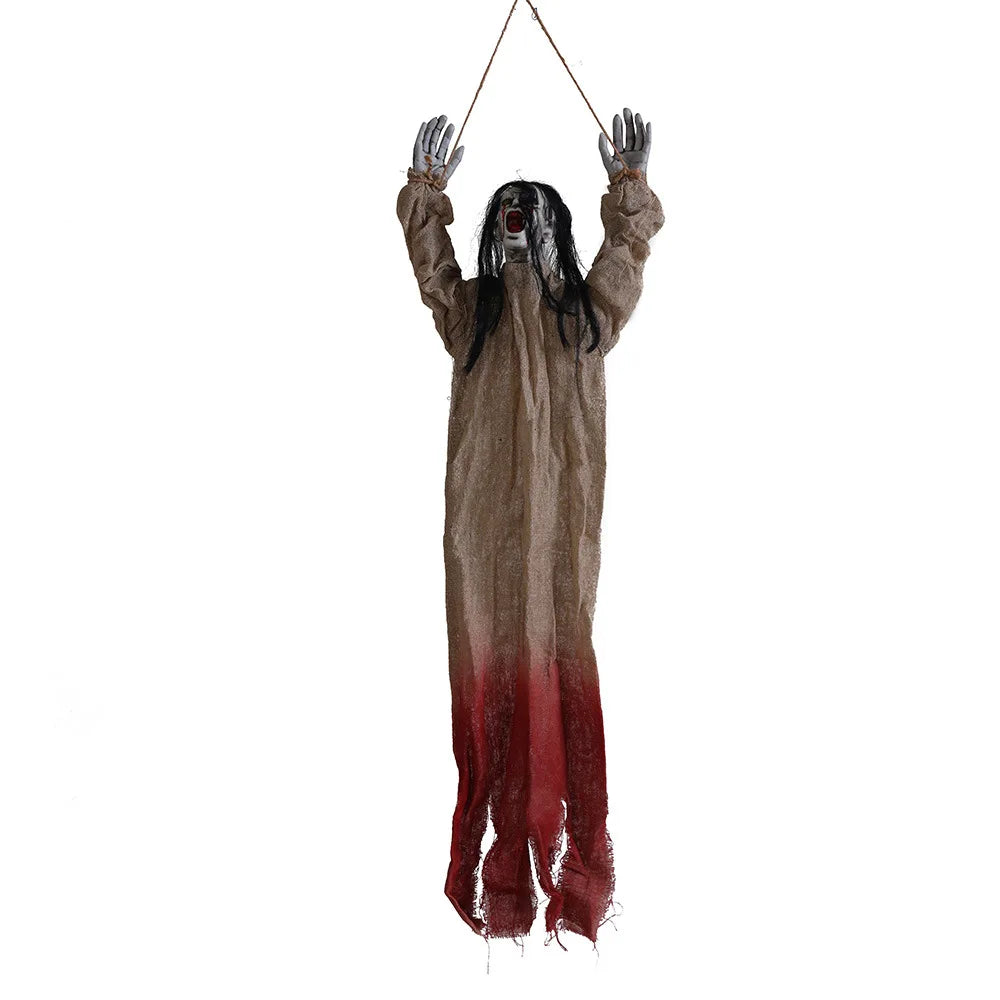 Halloween Spirit Face Decorations Eye Catching Bloody Eye Shape Doll Ornament Terrifying In Dark Place Embellishment Party
