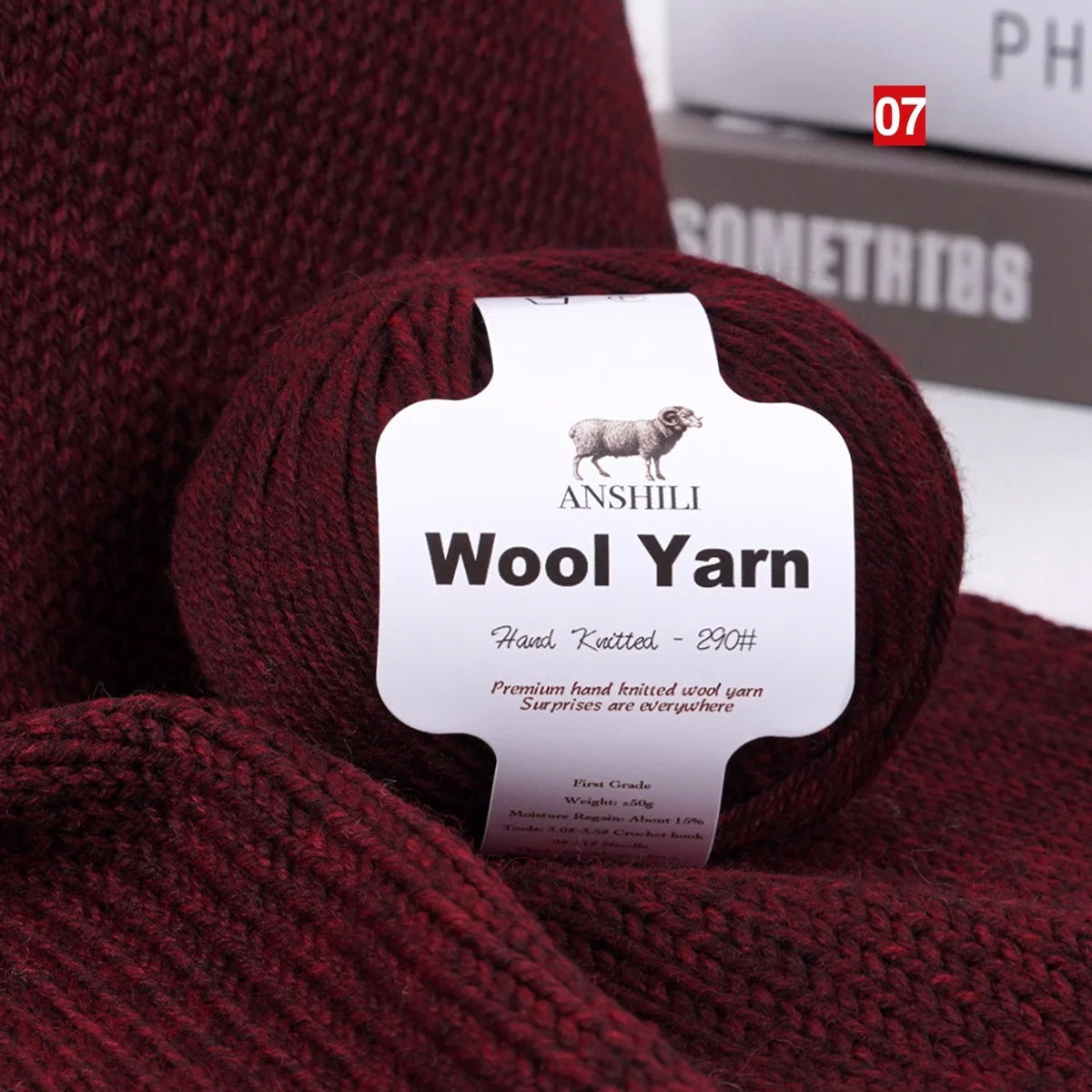 Yarn, Medium-Thick for Sweaters, Scarves, Gloves, Blankets & Cozy Crafts