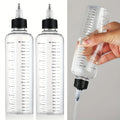 Squeeze Bottles Empty Graduated Applicators for Salon and Crafts 2 Pack