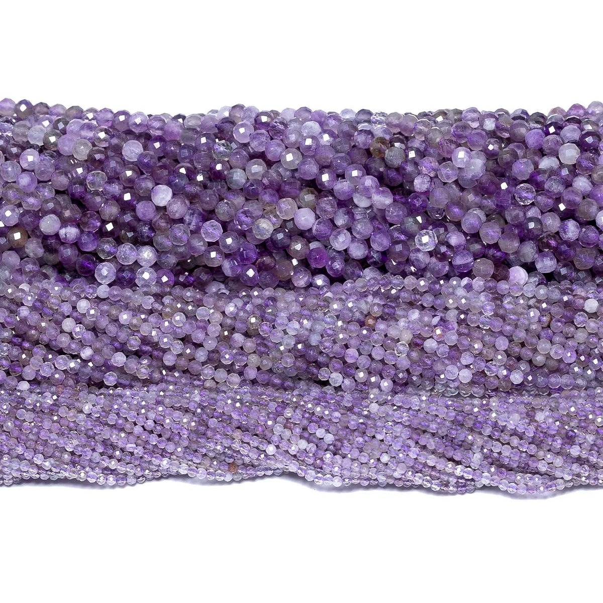 Stone Beads Tiny Faceted Purple Amethyst-Style for DIY Jewelry Making