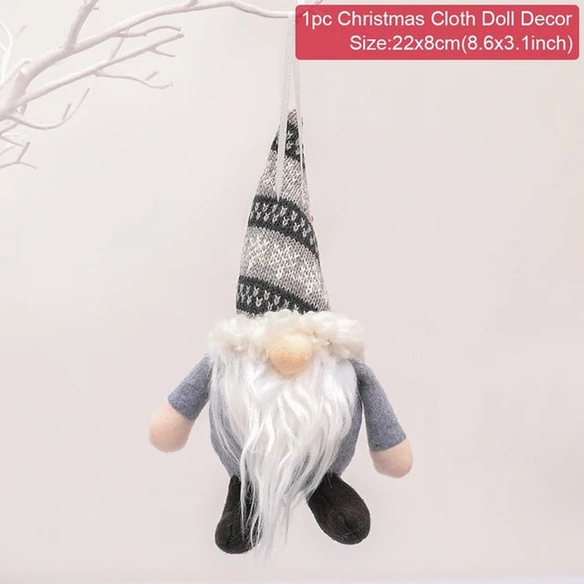 Christmas Doll Ornaments Merry Christmas Decorations For Home Xmas Decor Gifts