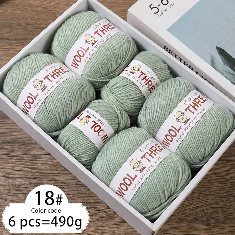 Yarn, Medium-Coarse for Knitting Sweaters, Scarves, Hats & Winter Crafts