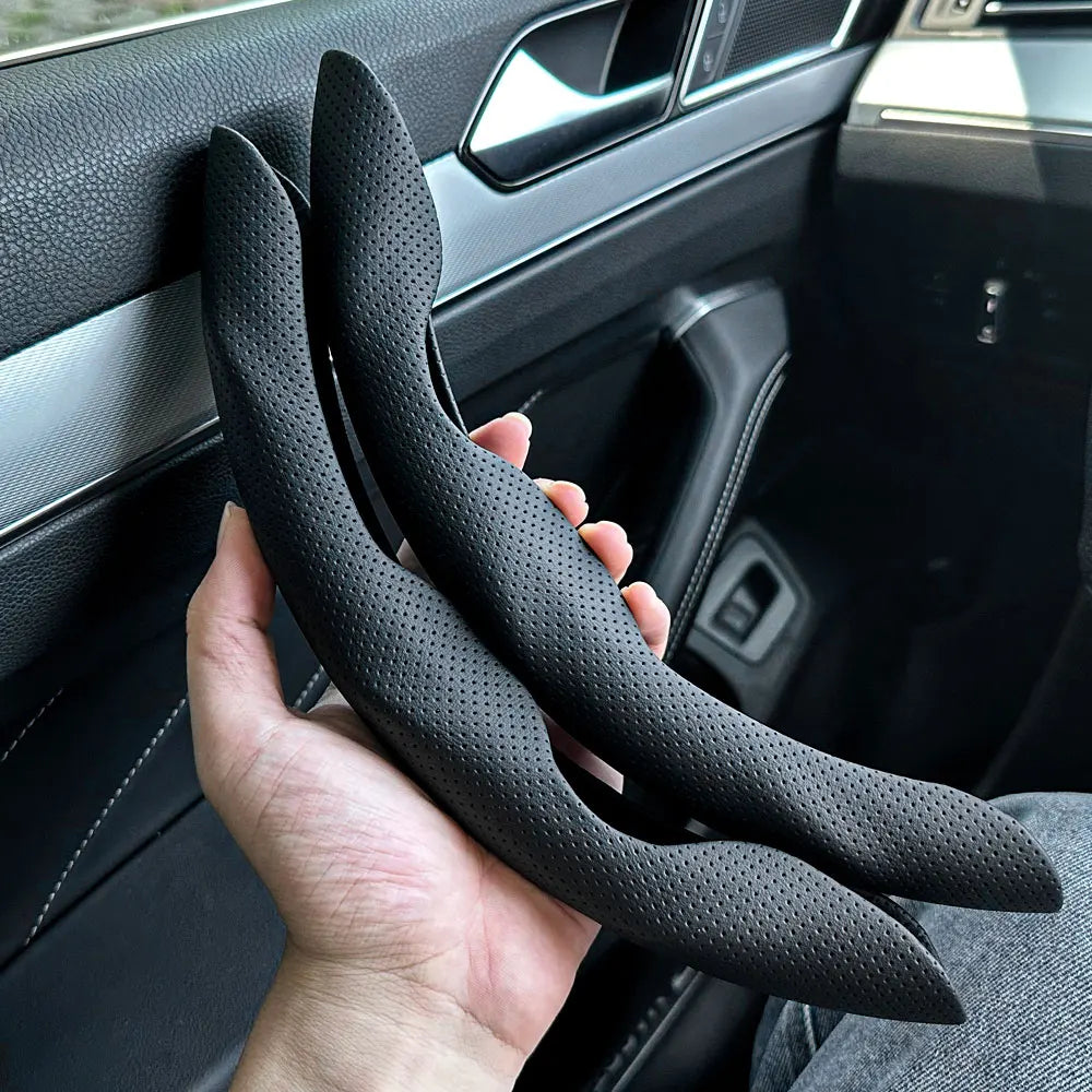 2 PCS Universal Round Car Steering Wheel Cover Anti-Slip Comfort