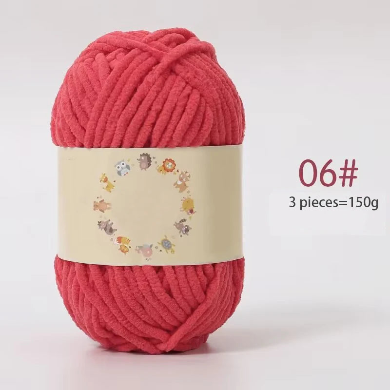 Yarn, Fine Chenille for Handmade Bear Crafts, Pillows, Sweaters & Scarves