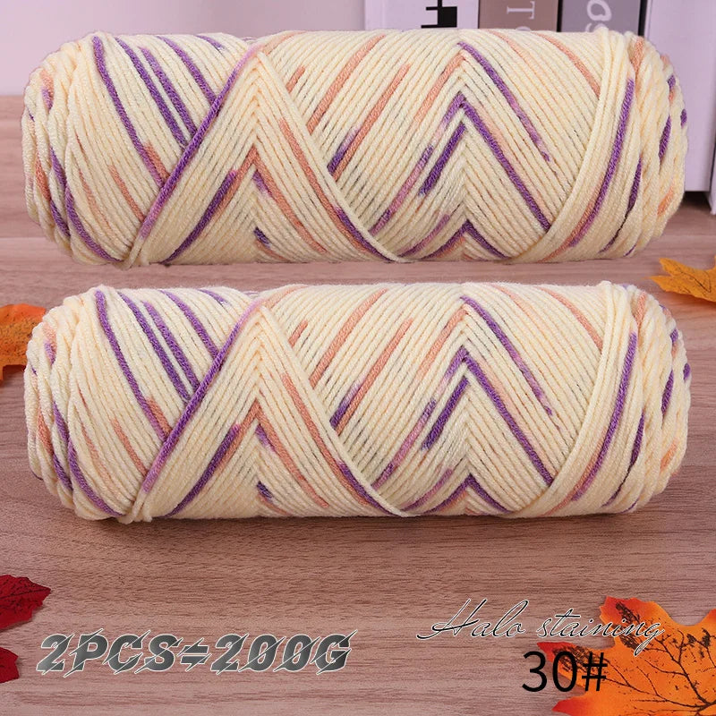 Yarn, Colorful for Hand Knitting Scarves, Sweaters & Crochet Projects