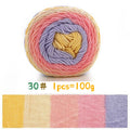 Yarn, Rainbow Variegated for Sweaters, Scarves, Blankets & Doll Crafts