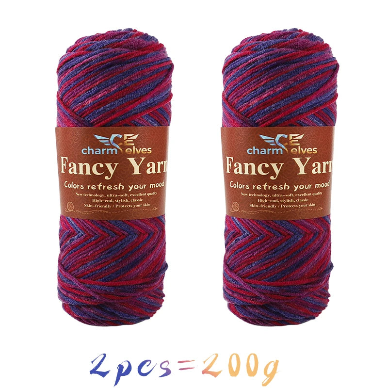 Yarn, Multicolor Gradient for Sweaters, Scarves, Hats, Gloves & Slippers
