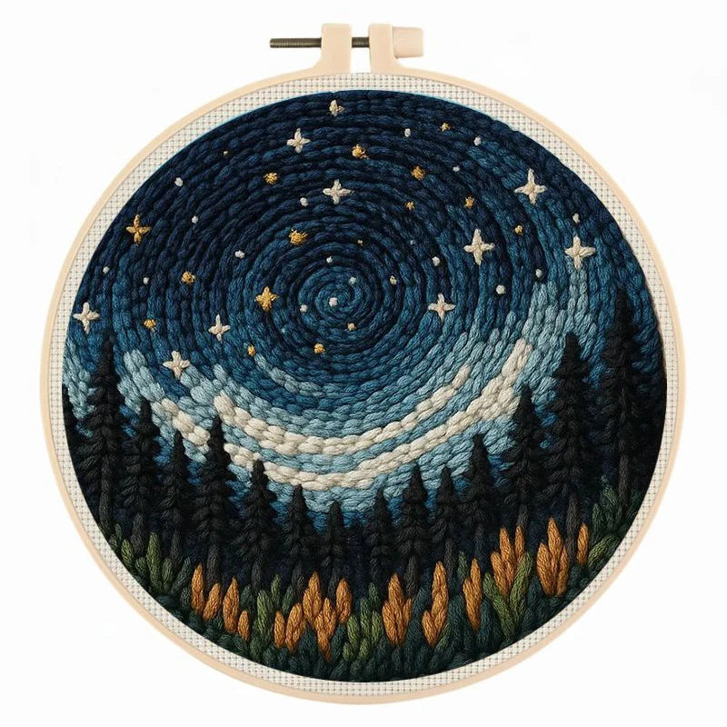 Punch Needle Kit, Sea Lighthouse Design for Beginner Embroidery Crafts