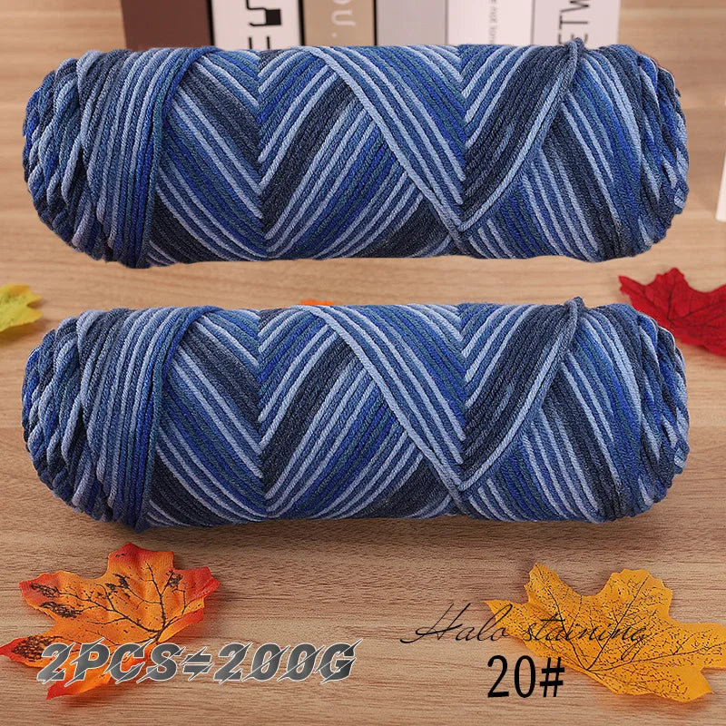 Yarn, Multicolor for Handmade Scarves, Sweaters & Crochet Accessories