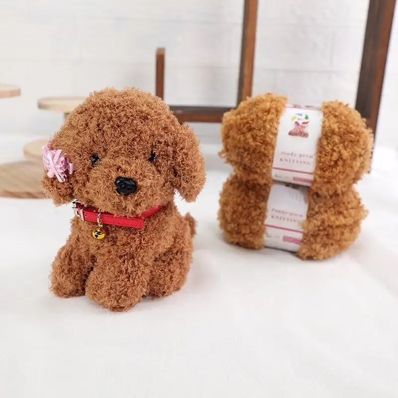 Yarn, Teddy-Style Faux Fur for Scarves, Sweaters, Bags & Cozy Home Crafts