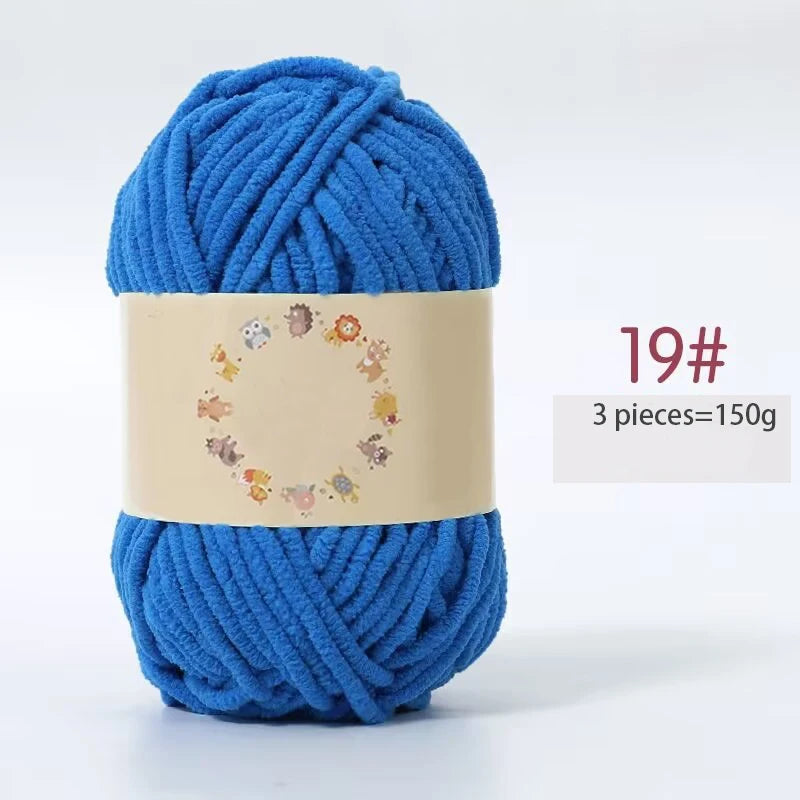 Yarn, Fine Chenille for Handmade Bear Crafts, Pillows, Sweaters & Scarves