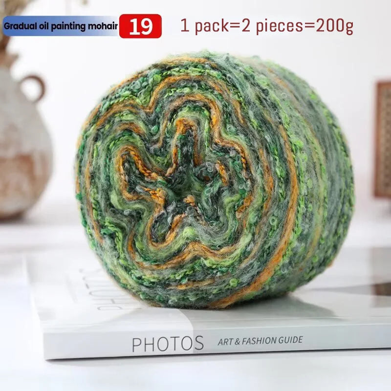Yarn, Painterly Rainbow Gradient for Sweaters, Coats, Gloves & Scarves