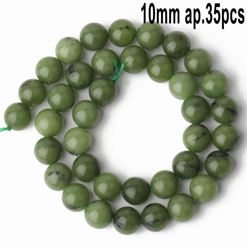 Stone Beads Green Jade-Style Faceted Mixed Shapes for DIY Jewelry Making