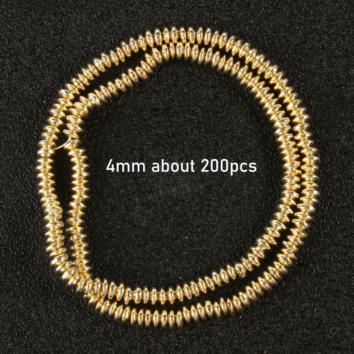 Stone Beads Gold-Tone Hematite-Style Mixed Shapes for DIY Jewelry Making