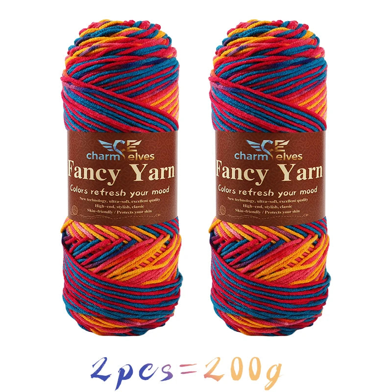 Yarn, Multicolor Gradient for Sweaters, Scarves, Hats, Gloves & Slippers