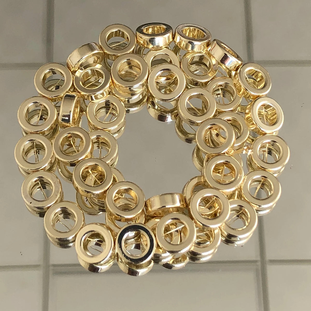 Stone Beads Gold-Tone Hematite-Style Mixed Shapes for DIY Jewelry Making