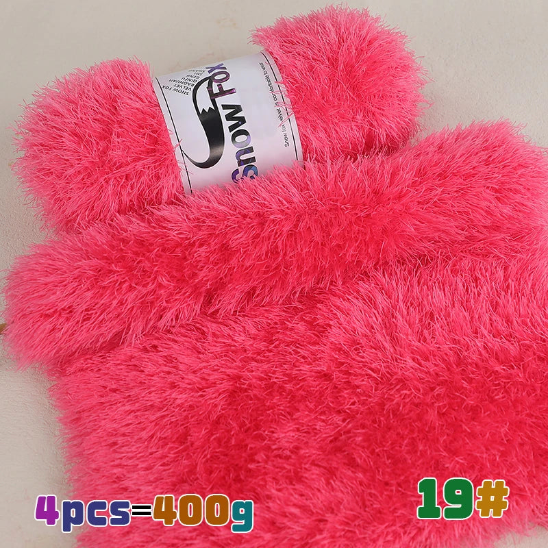 Yarn, Faux Fur Eyelash Texture for Knitting Coats, Scarves, Hats & Vests