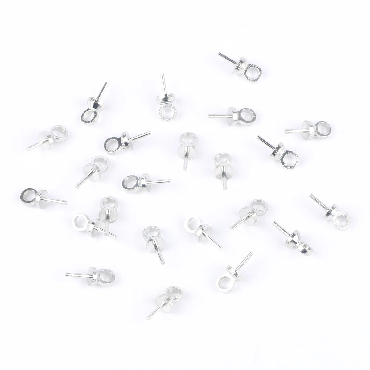 Earring Components Gold Silver Color Basic Pins Stoppers DIY Jewelry Making
