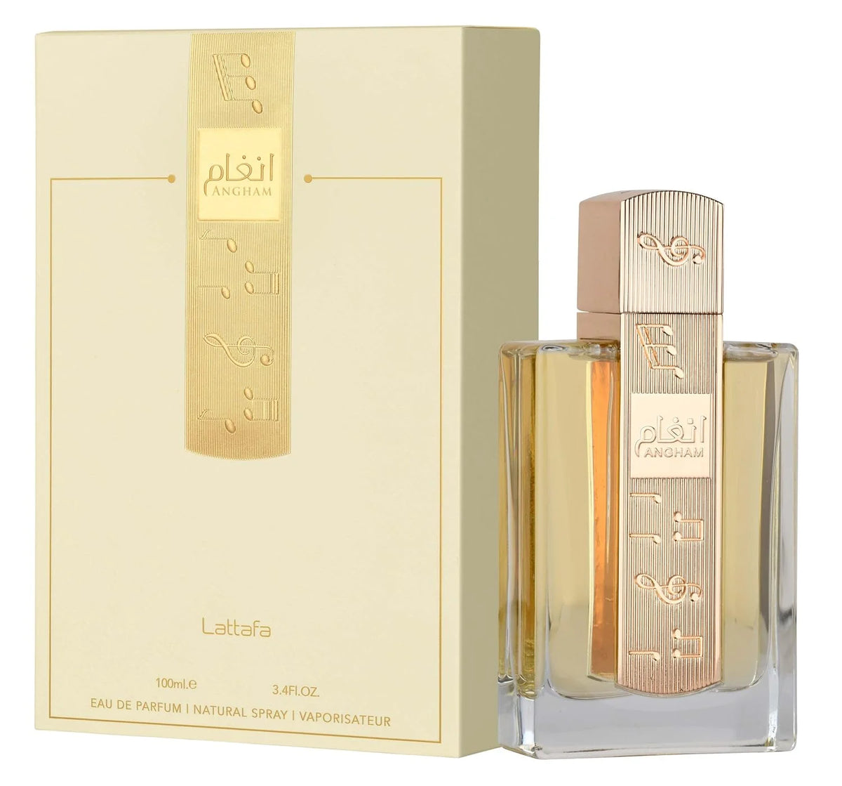 Lattafa Angham Unisex Eau de Parfum 3.4 oz Vanilla Amber Lavender Perfume Spray