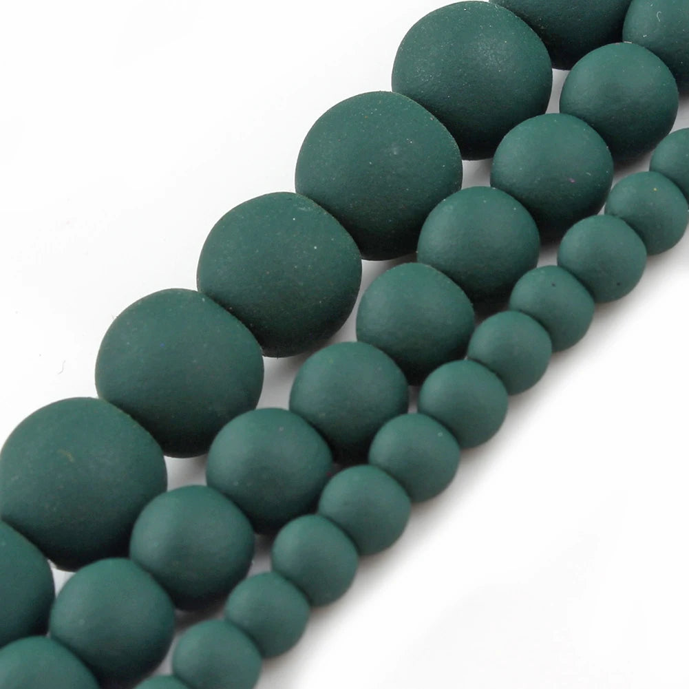 Stone Beads Round Green Agate Jasper Tiger Eye Styles for DIY Jewelry Making