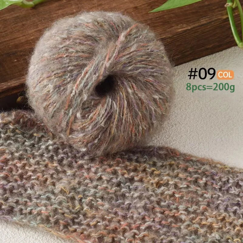 Yarn, Colorful Textured for Sweaters, Shawls, Coats, Scarves & Crochet