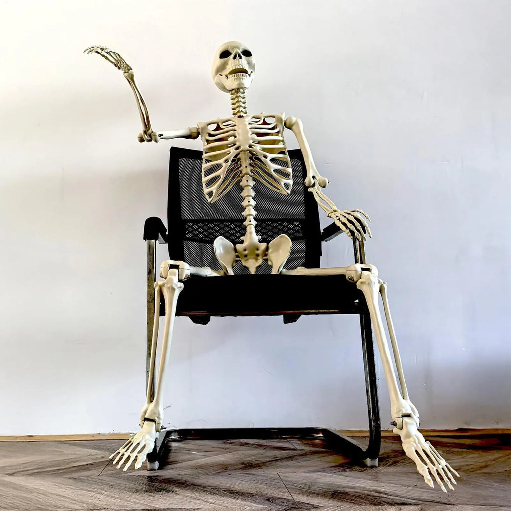 Halloween Posable Full-Body Skeleton, 35.4 in (90cm), ABS Plastic