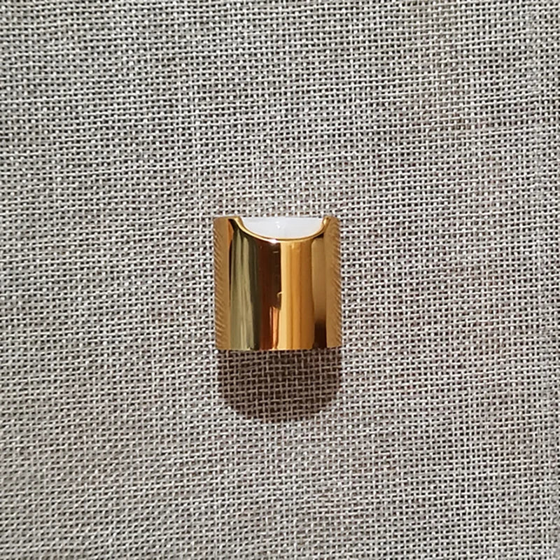 Disc-Top Bottles Empty Square PET Gold Silver Tone Caps 20 Pack