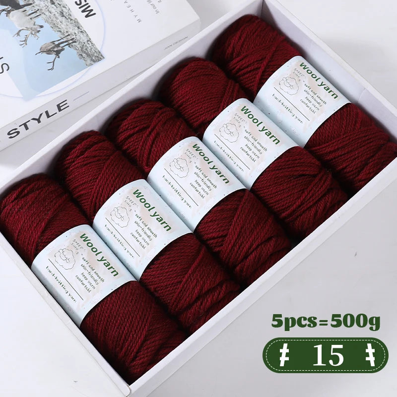 Yarn, Thick Rainbow Gradient for Coats, Scarves, Gloves & Creative Knitwear
