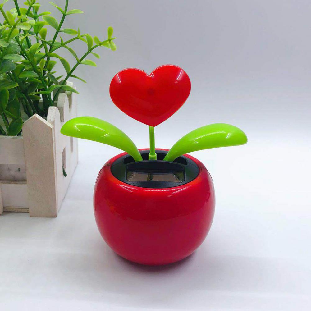 Fashion Car Ornament Solar Powered Car Dashboard Ornament Decoration