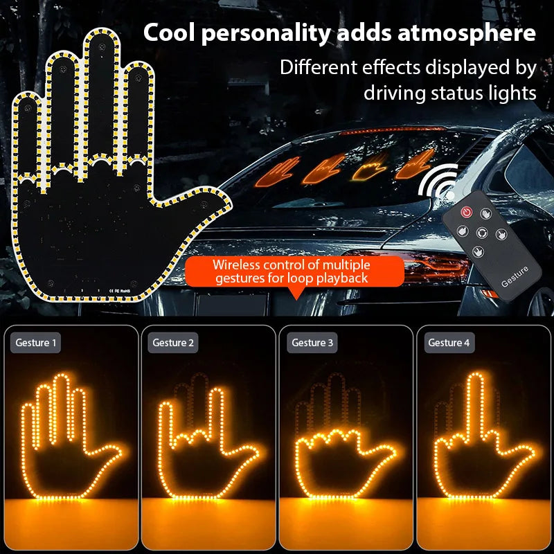 Funny Car Finger Gesture Remote Premium Quality Replacement Accessory