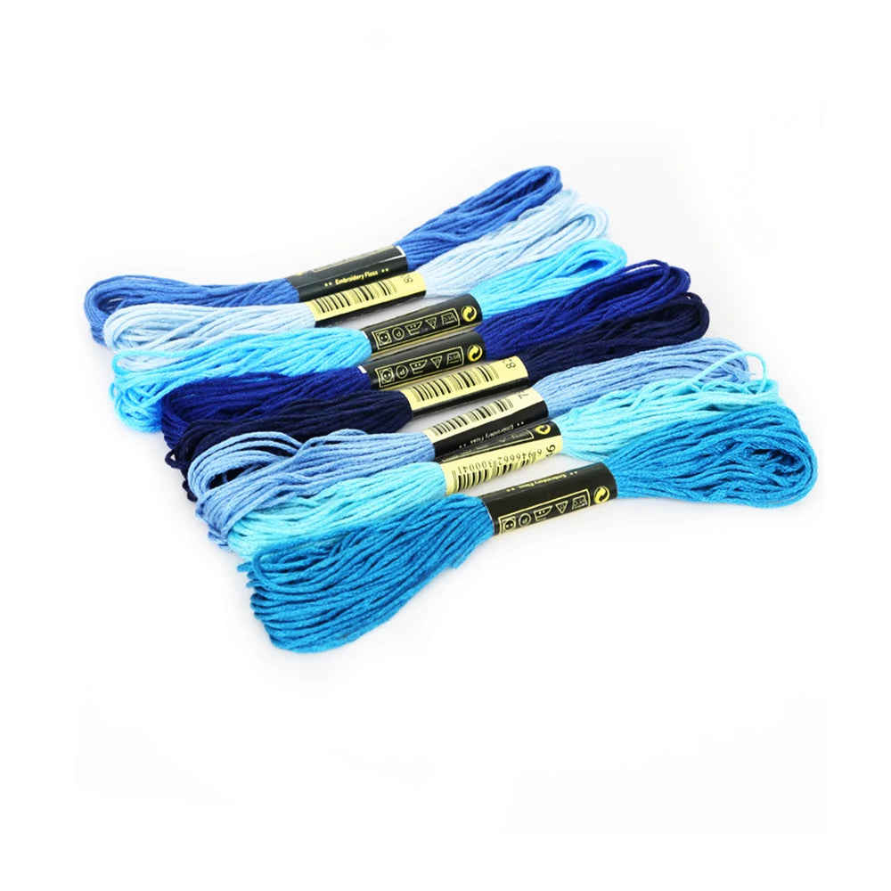 Embroidery Thread, Gradient & Solid Colors for Handmade Cross-Stitch Crafts