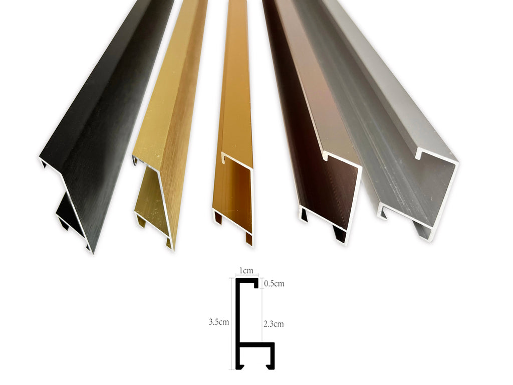 Aluminum Alloy Outer Canvas Frame 7 Colors 8 Sizes Gallery Wall Art Display