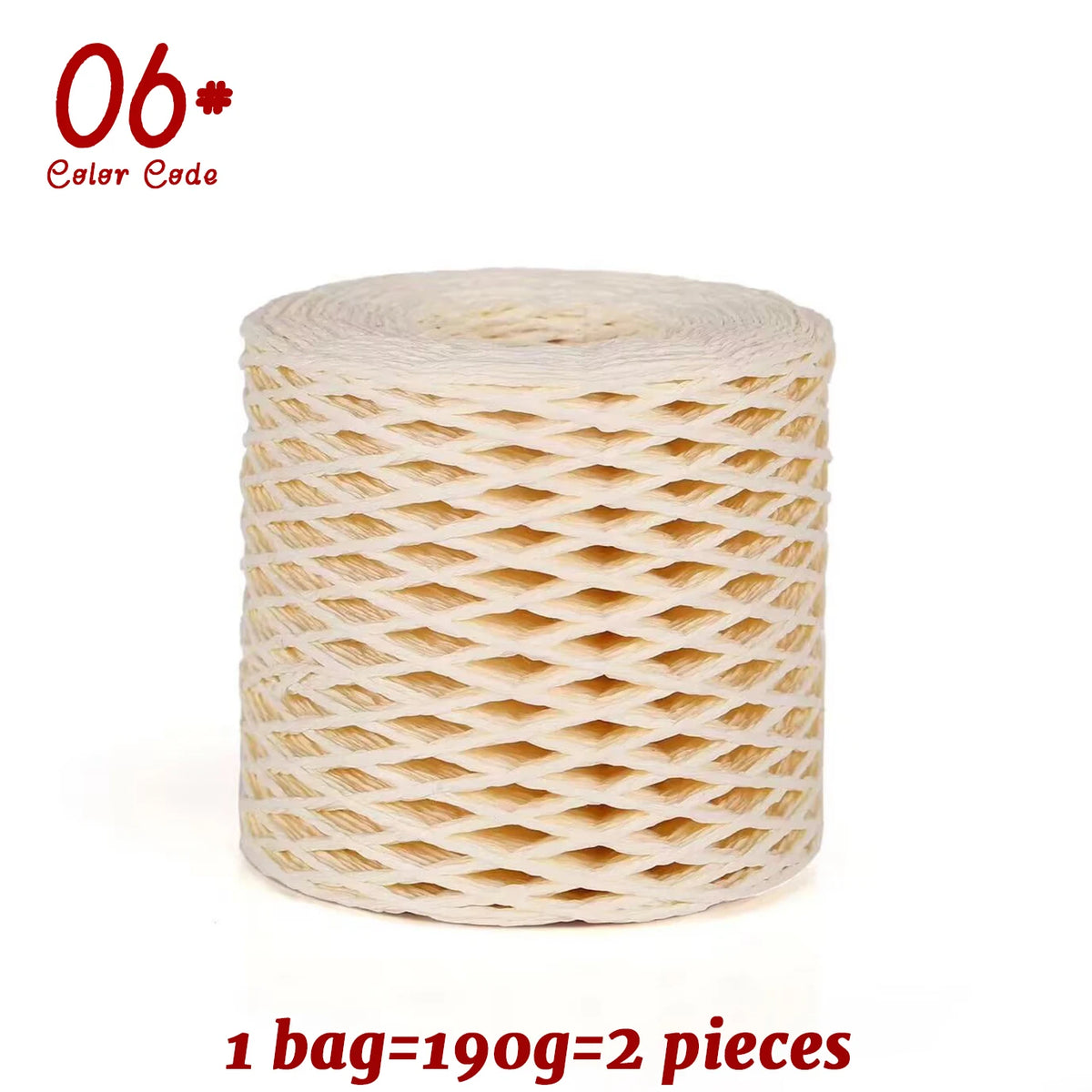Yarn, Raffia-Style for Summer Hats, Bags, Slippers, Gift Wrap & Crafts
