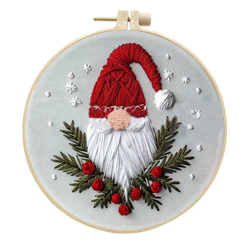 Cross-Stitch Kit, Christmas Pattern with Instructions for Handmade Decor