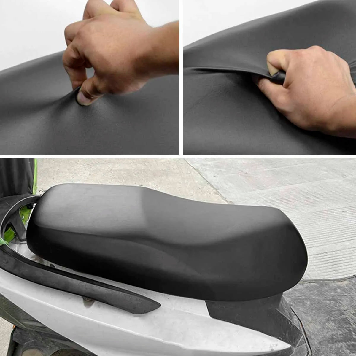 Motorcycle Seat Cover Elastic PU Premium Quality Replacement Accessory