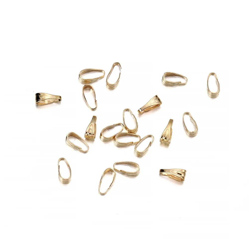 Pendant Bails Metal Clasp Necklace Connectors DIY Jewelry Making Craft Supplies