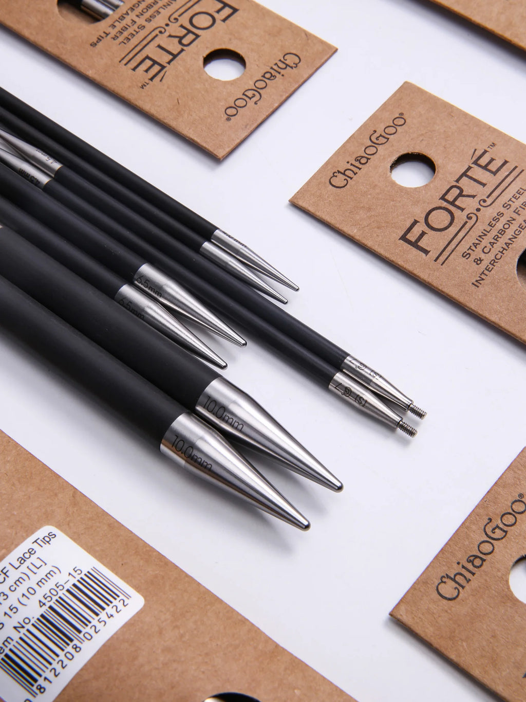 Knitting Needle Tips, ChiaoGoo FORTE for Interchangeable Needlecraft Tools