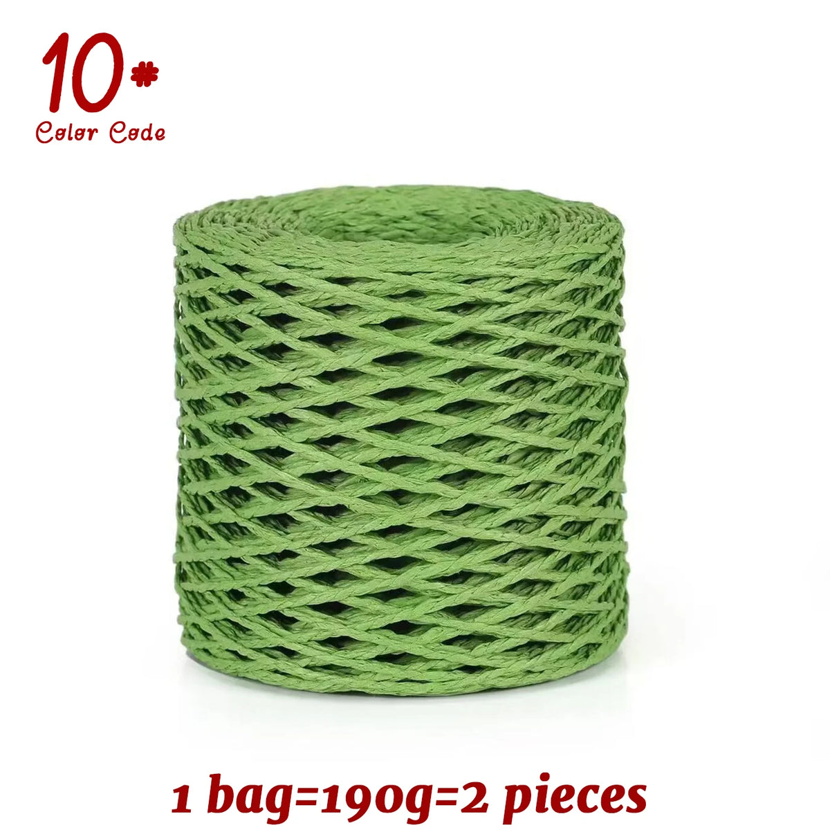 Yarn, Raffia-Style for Summer Hats, Bags, Slippers, Gift Wrap & Crafts