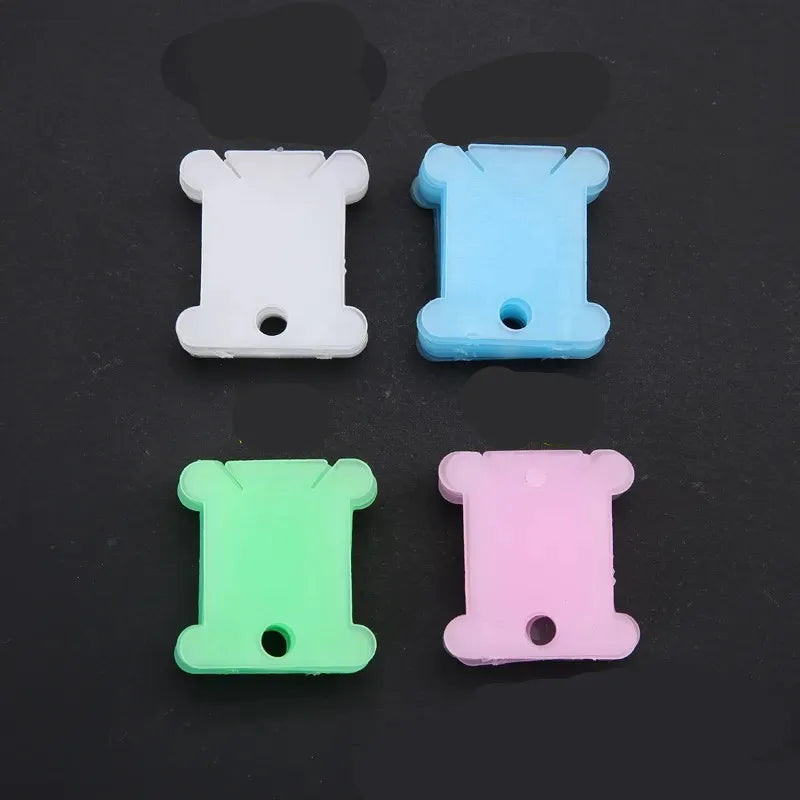 Thread Bobbins, Plastic Rolling Floss Boards for Embroidery & Sewing
