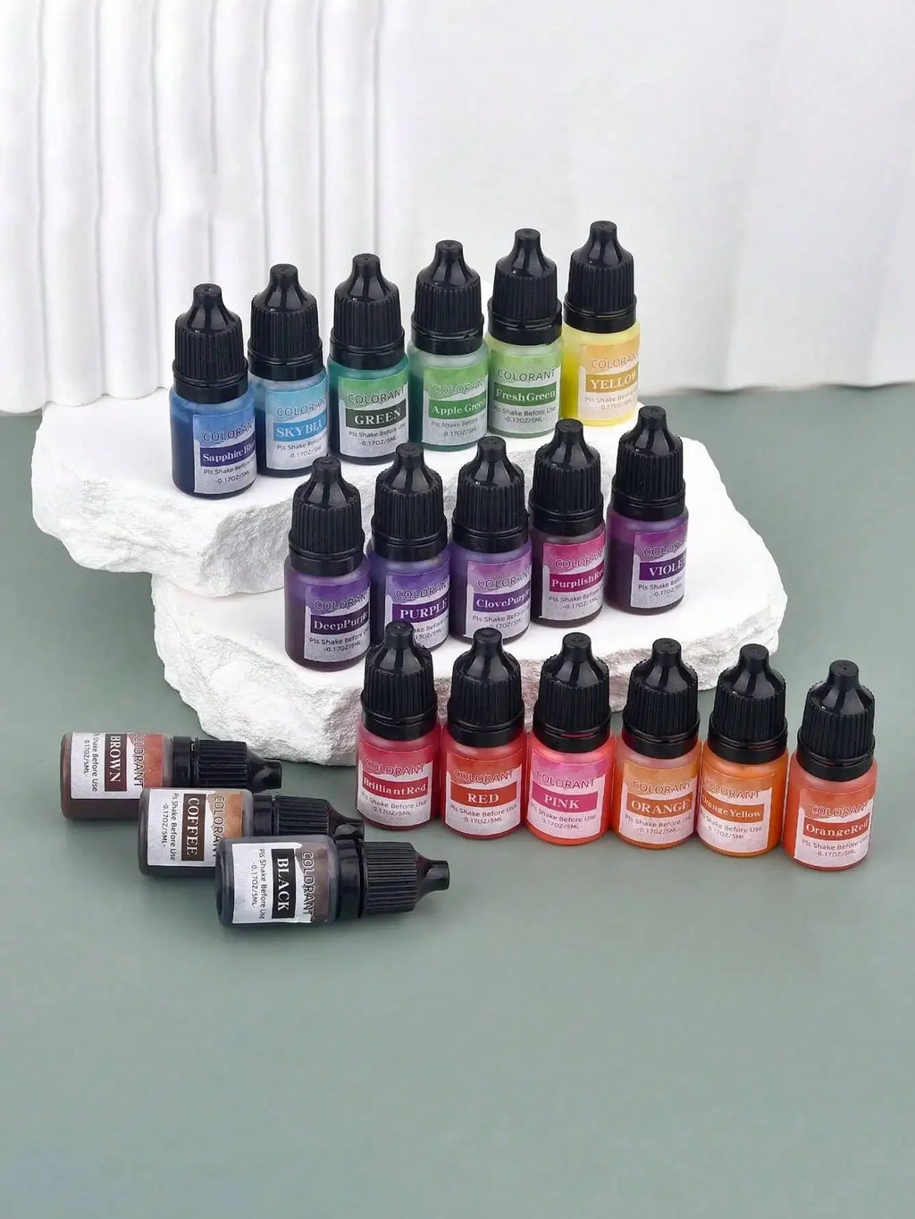 5ml 20 Colors Candle Dye Suitable For Silicone Mold DIY Handmade Scented Candles Soap Dye Soy Wax Colorant