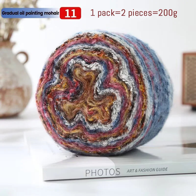 Yarn, Painterly Rainbow Gradient for Sweaters, Coats, Gloves & Scarves