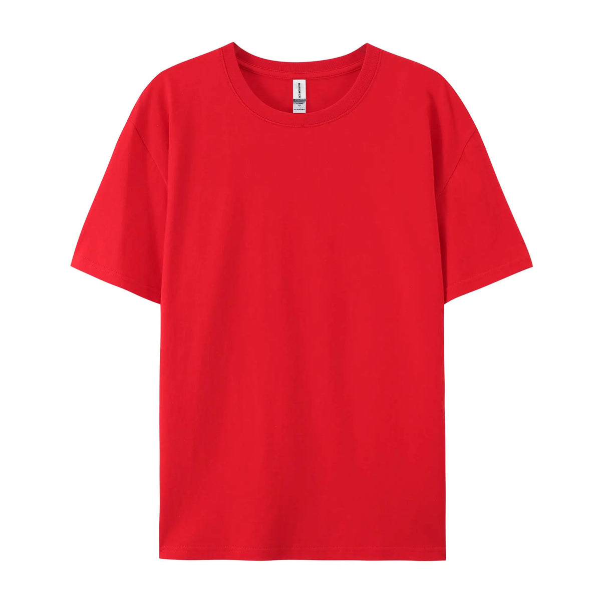 T-Shirt Unisex Solid Color 100% Cotton Loose Fit Short Sleeve Candy Color Tee